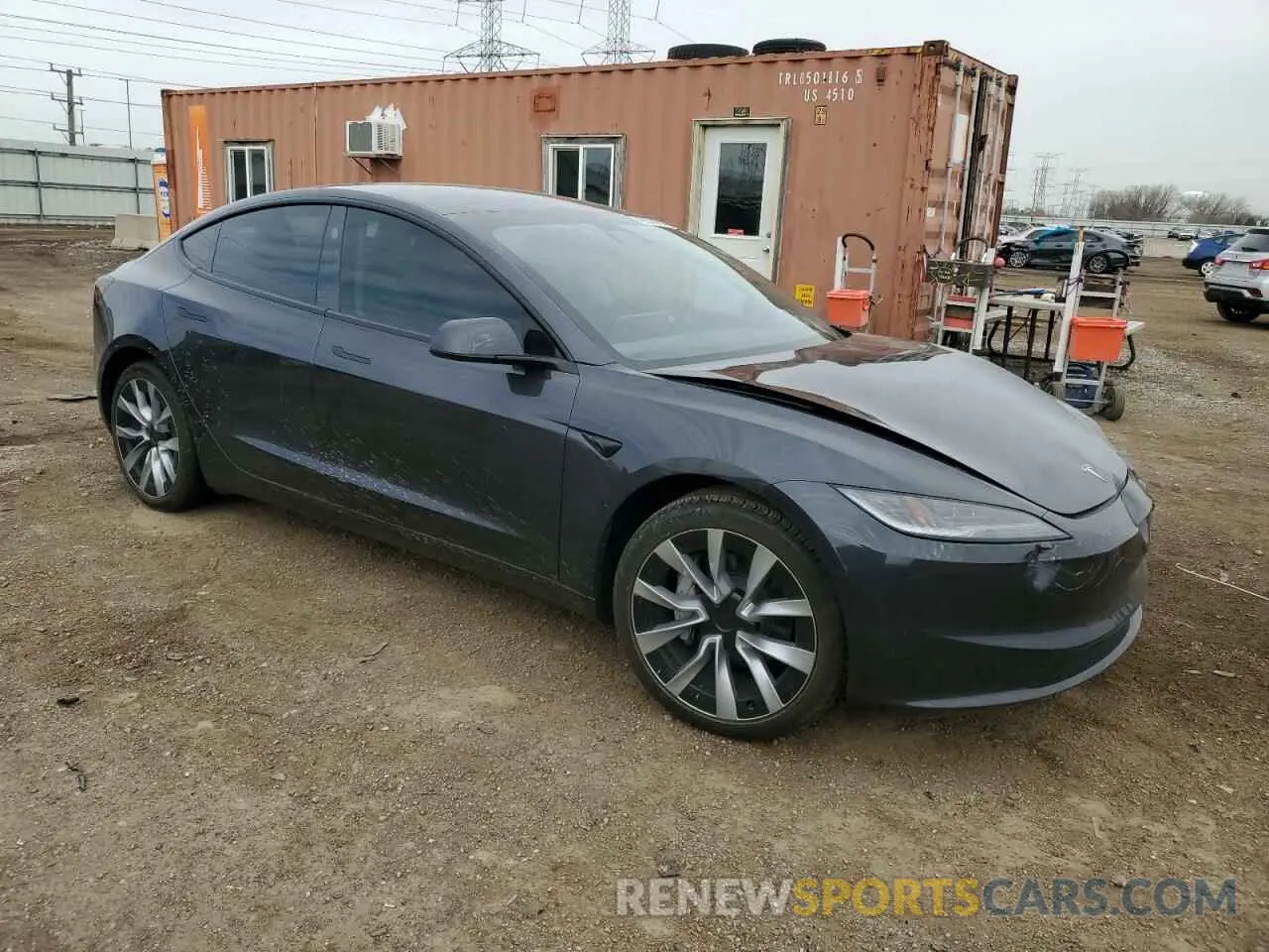 4 Photograph of a damaged car 5YJ3E1EA8RF836952 TESLA MODEL 3 2024
