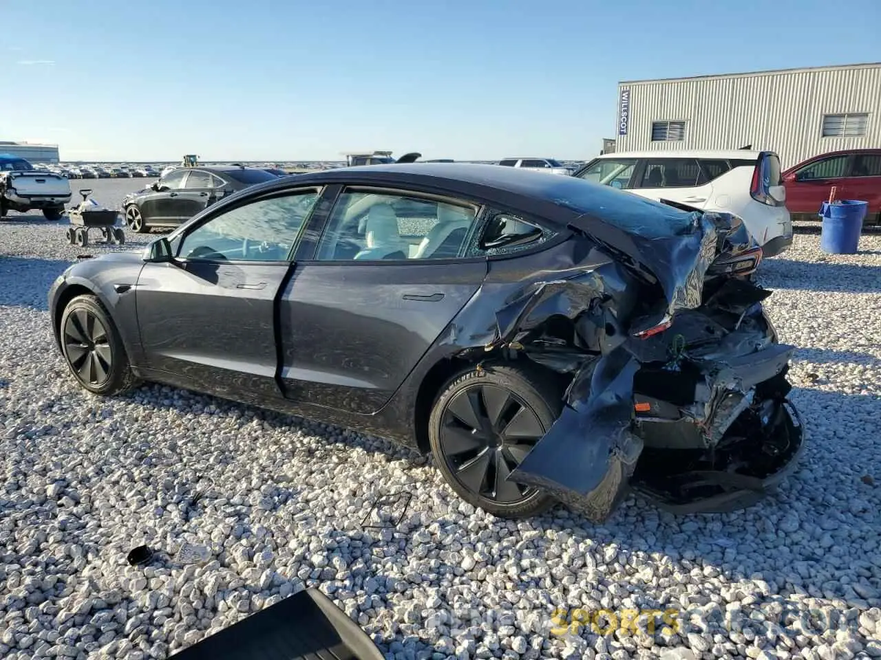 2 Photograph of a damaged car 5YJ3E1EA8RF856859 TESLA MODEL 3 2024