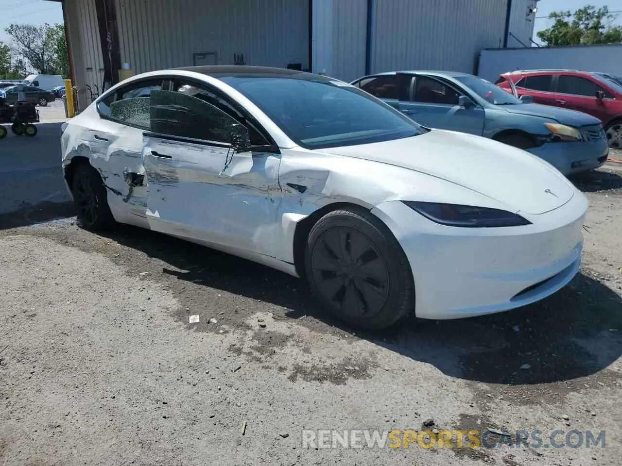 4 Photograph of a damaged car 5YJ3E1EA8RF862502 TESLA MODEL 3 2024