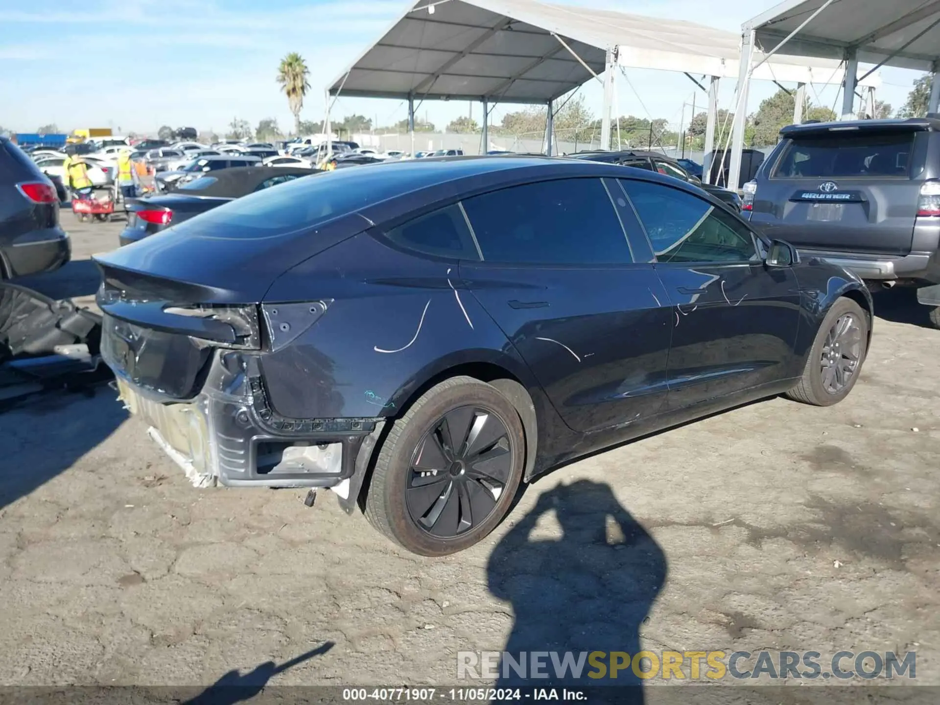4 Photograph of a damaged car 5YJ3E1EA9RF786143 TESLA MODEL 3 2024