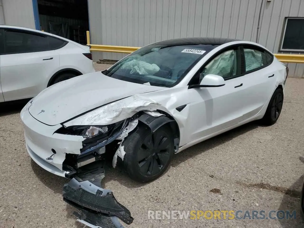 1 Photograph of a damaged car 5YJ3E1EA9RF815933 TESLA MODEL 3 2024