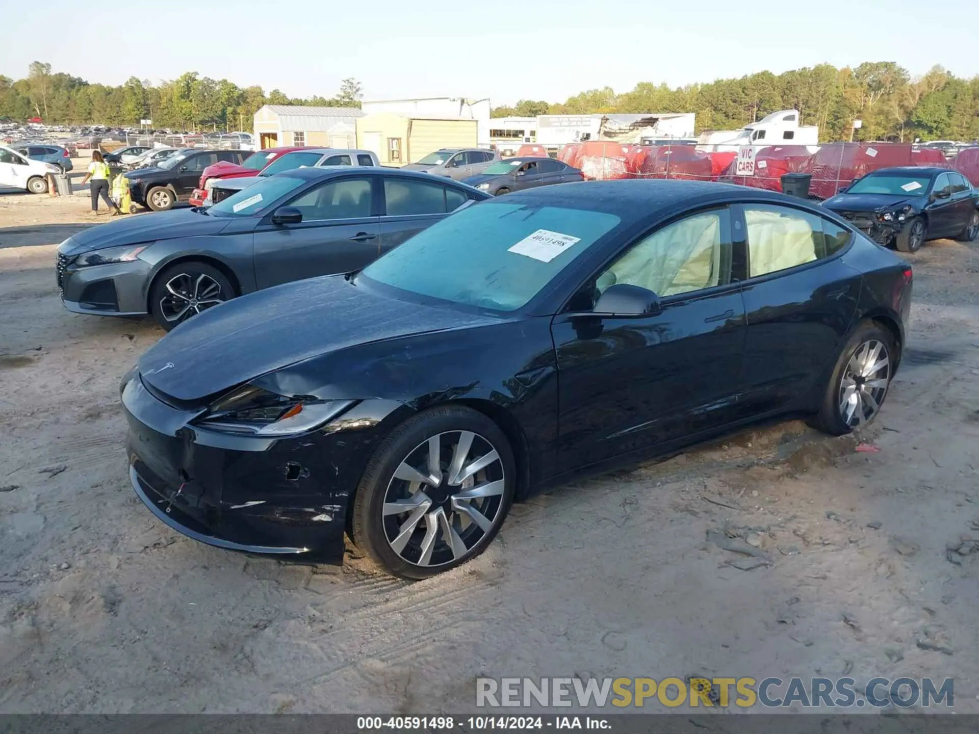 2 Photograph of a damaged car 5YJ3E1EA9RF821831 TESLA MODEL 3 2024