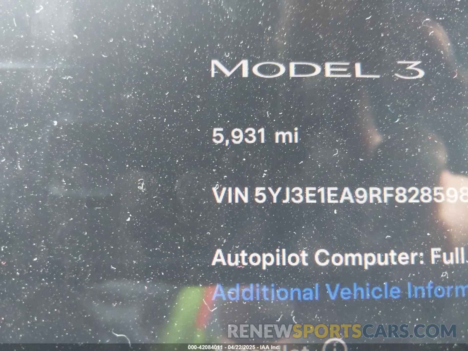 7 Фотография поврежденного автомобиля 5YJ3E1EA9RF828598 TESLA MODEL 3 2024