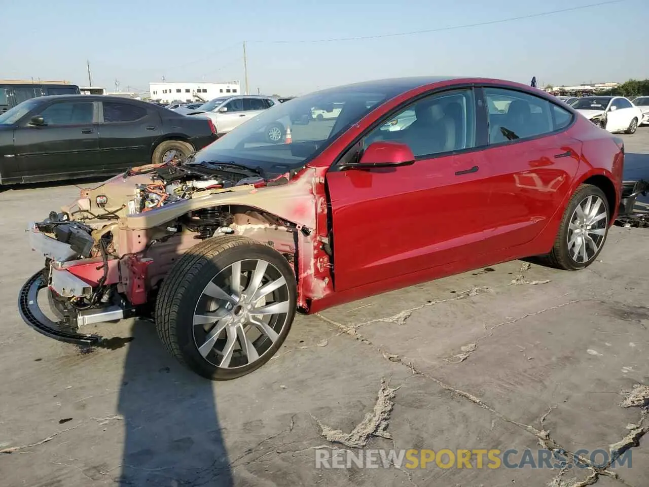 1 Photograph of a damaged car 5YJ3E1EA9RF829945 TESLA MODEL 3 2024