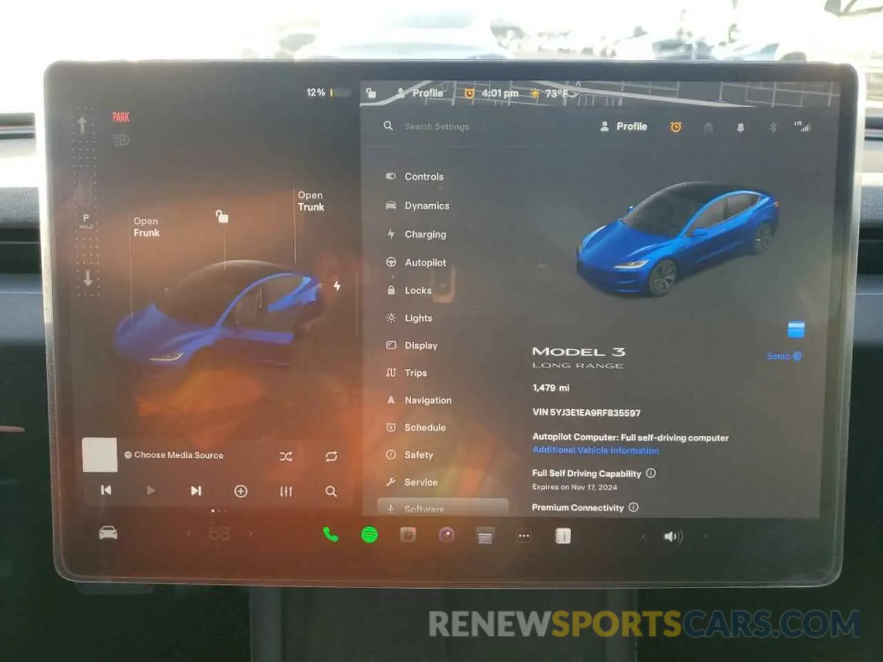 9 Photograph of a damaged car 5YJ3E1EA9RF835597 TESLA MODEL 3 2024