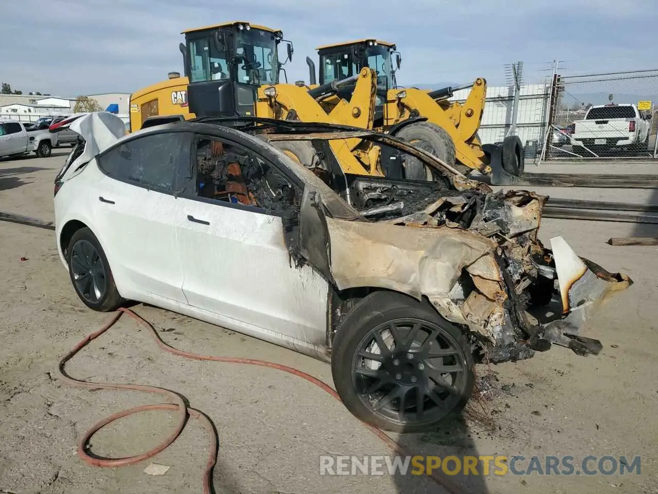 4 Photograph of a damaged car 5YJ3E1EA9RF858023 TESLA MODEL 3 2024