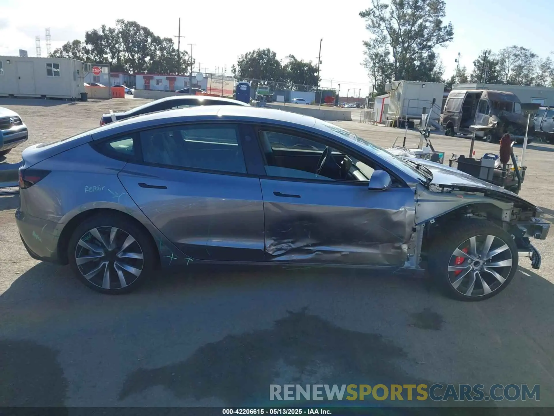 13 Photograph of a damaged car 5YJ3E1EA9RF870138 TESLA MODEL 3 2024