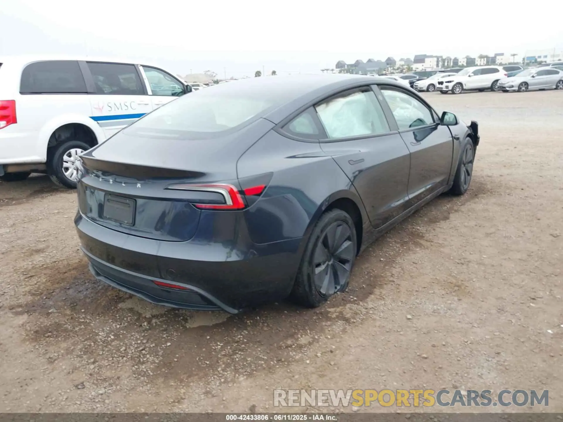 4 Photograph of a damaged car 5YJ3E1EAXRF743950 TESLA MODEL 3 2024