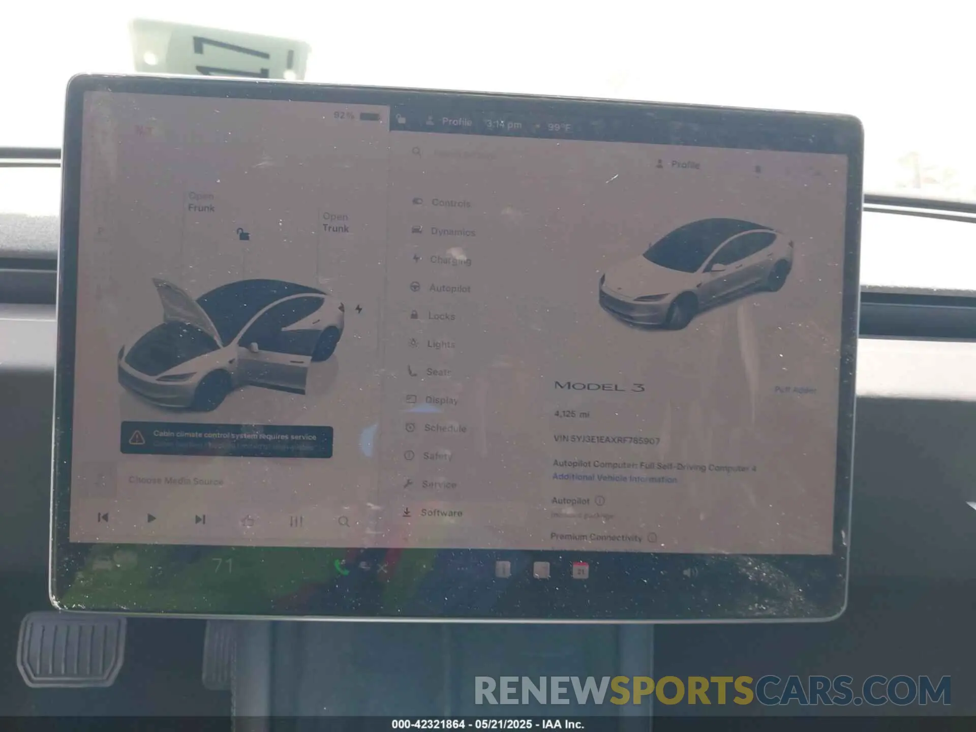 7 Фотография поврежденного автомобиля 5YJ3E1EAXRF785907 TESLA MODEL 3 2024