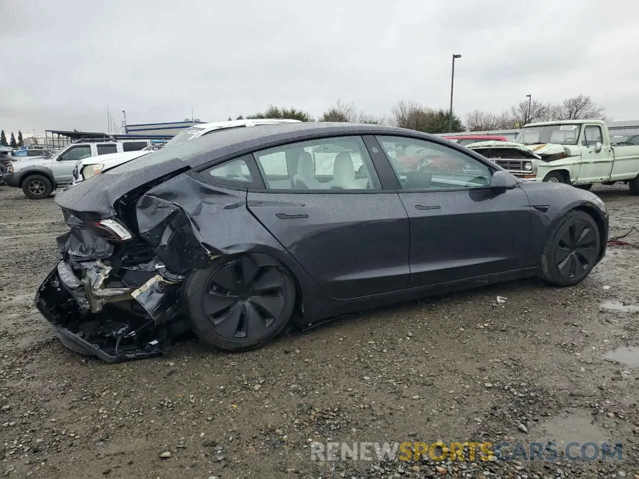 3 Photograph of a damaged car 5YJ3E1EAXRF830179 TESLA MODEL 3 2024