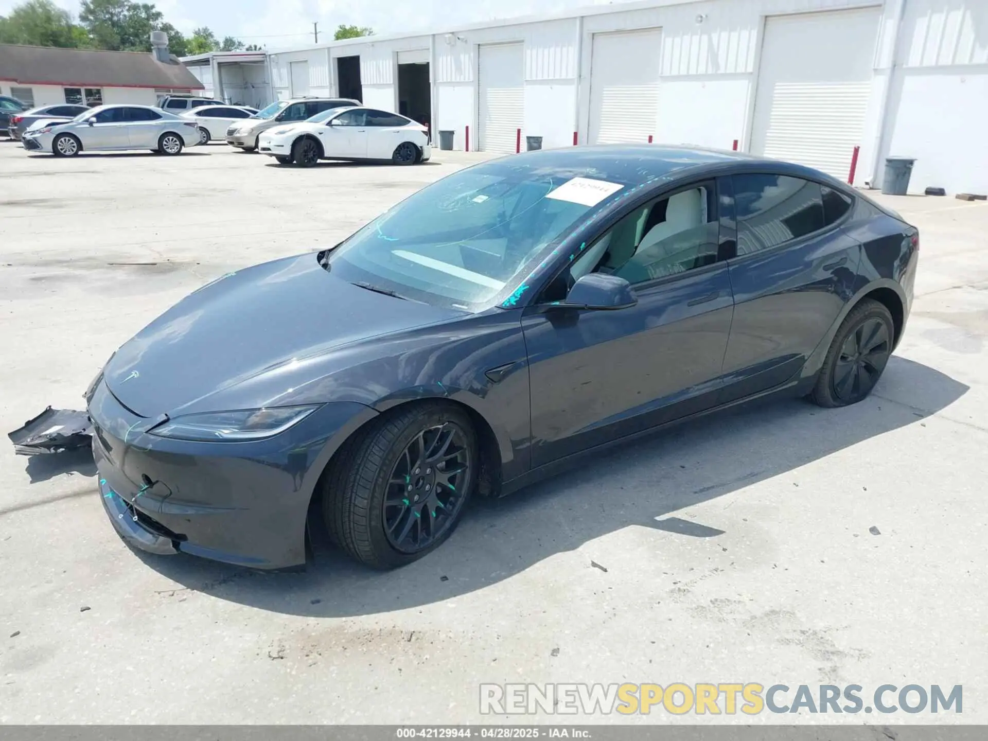 2 Photograph of a damaged car 5YJ3E1EAXRF864719 TESLA MODEL 3 2024