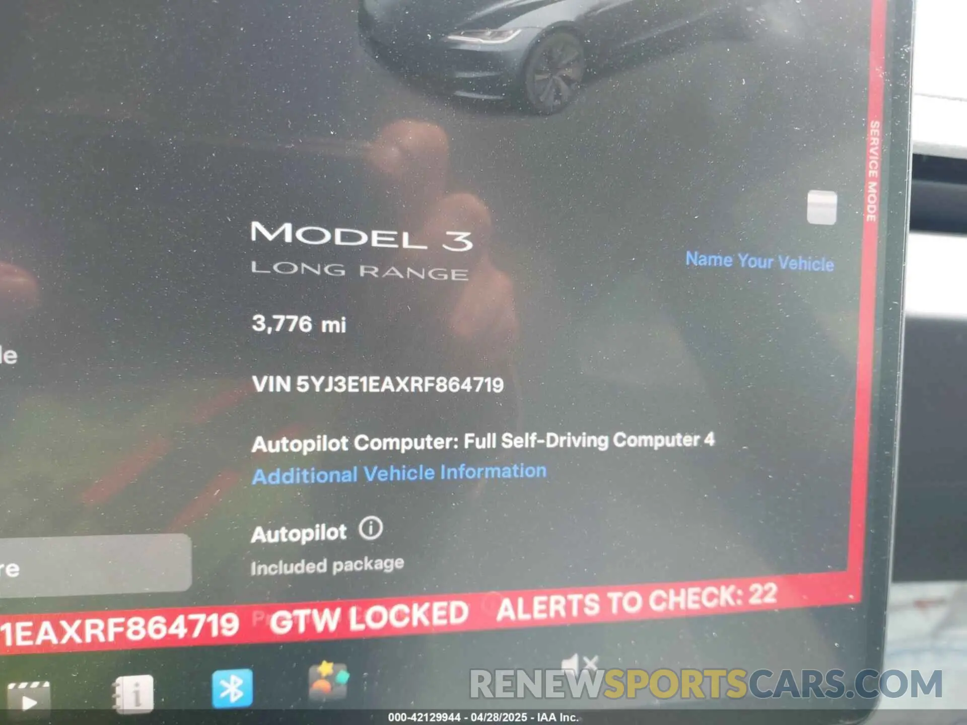 7 Photograph of a damaged car 5YJ3E1EAXRF864719 TESLA MODEL 3 2024