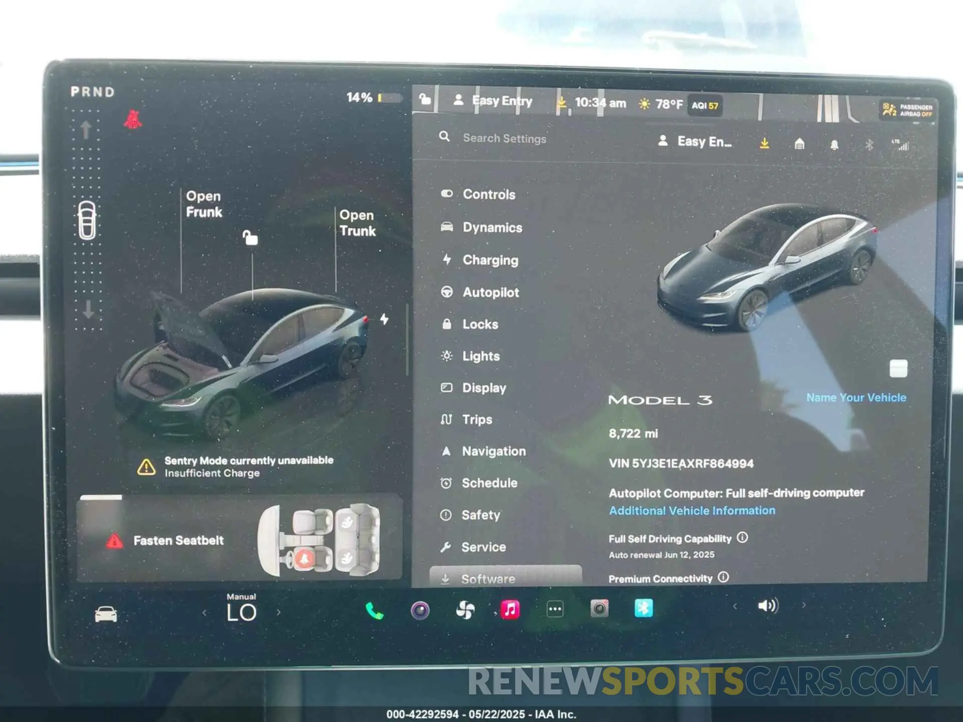 7 Фотография поврежденного автомобиля 5YJ3E1EAXRF864994 TESLA MODEL 3 2024