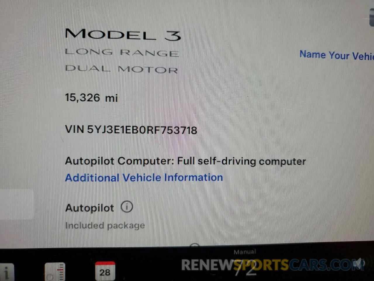12 Photograph of a damaged car 5YJ3E1EB0RF753718 TESLA MODEL 3 2024