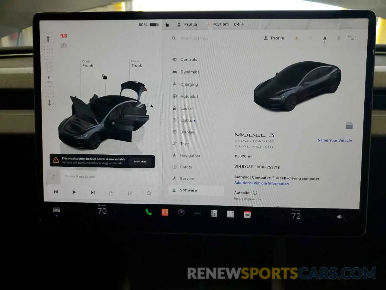 9 Photograph of a damaged car 5YJ3E1EB0RF753718 TESLA MODEL 3 2024