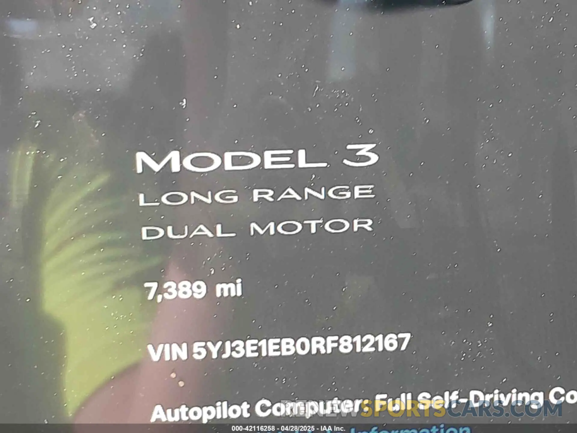 16 Фотография поврежденного автомобиля 5YJ3E1EB0RF812167 TESLA MODEL 3 2024