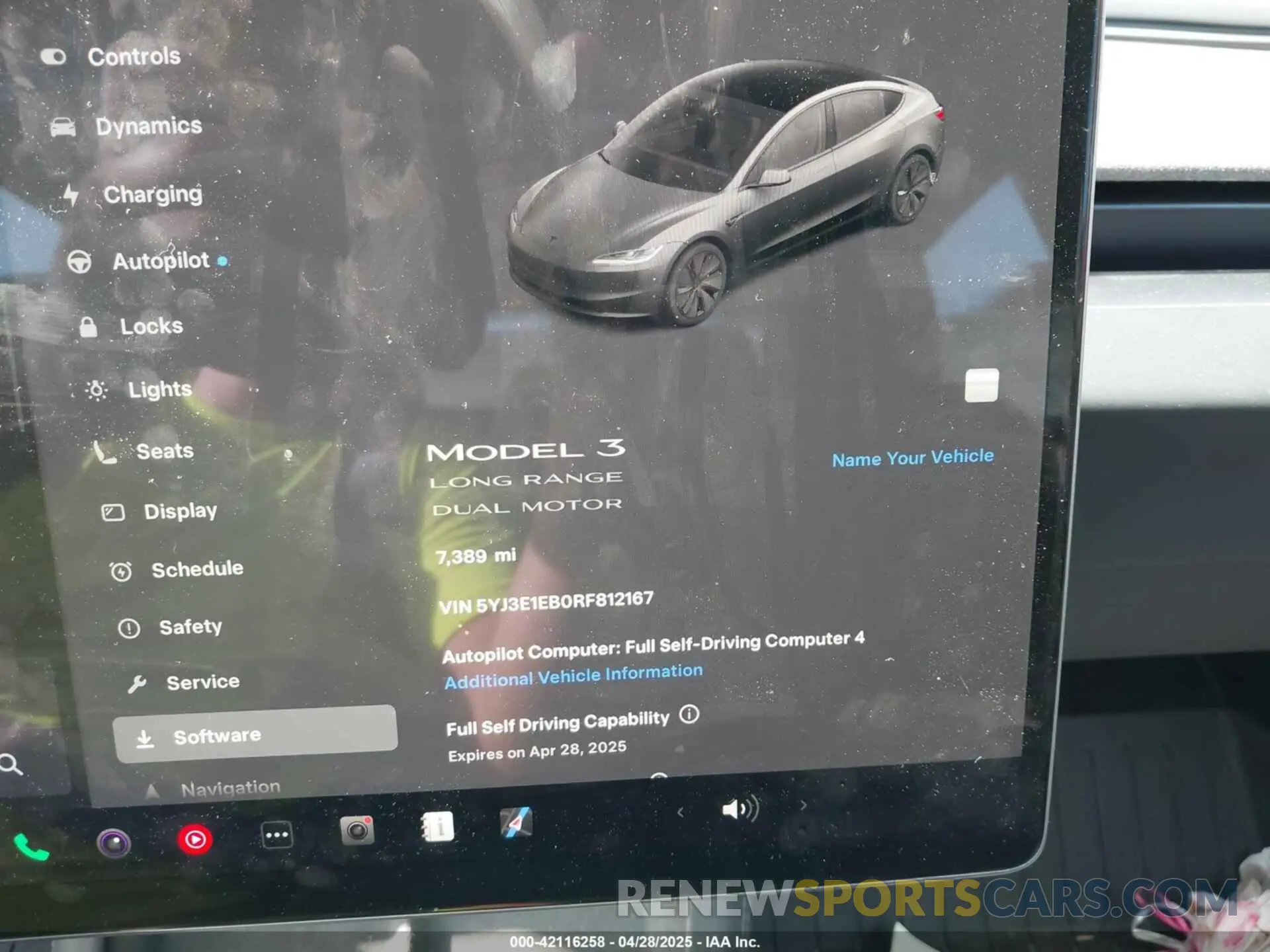 7 Фотография поврежденного автомобиля 5YJ3E1EB0RF812167 TESLA MODEL 3 2024