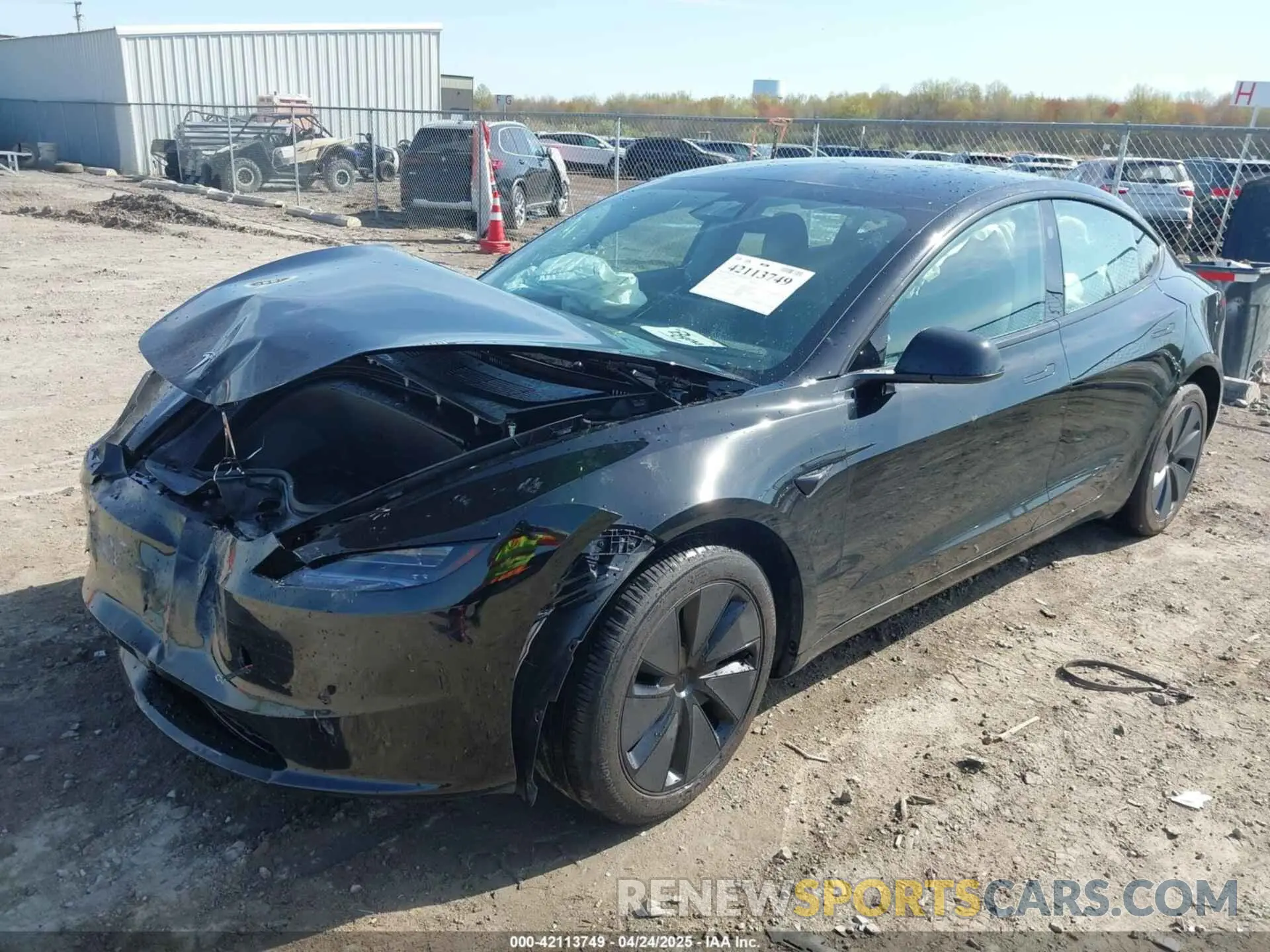 2 Photograph of a damaged car 5YJ3E1EB0RF817515 TESLA MODEL 3 2024