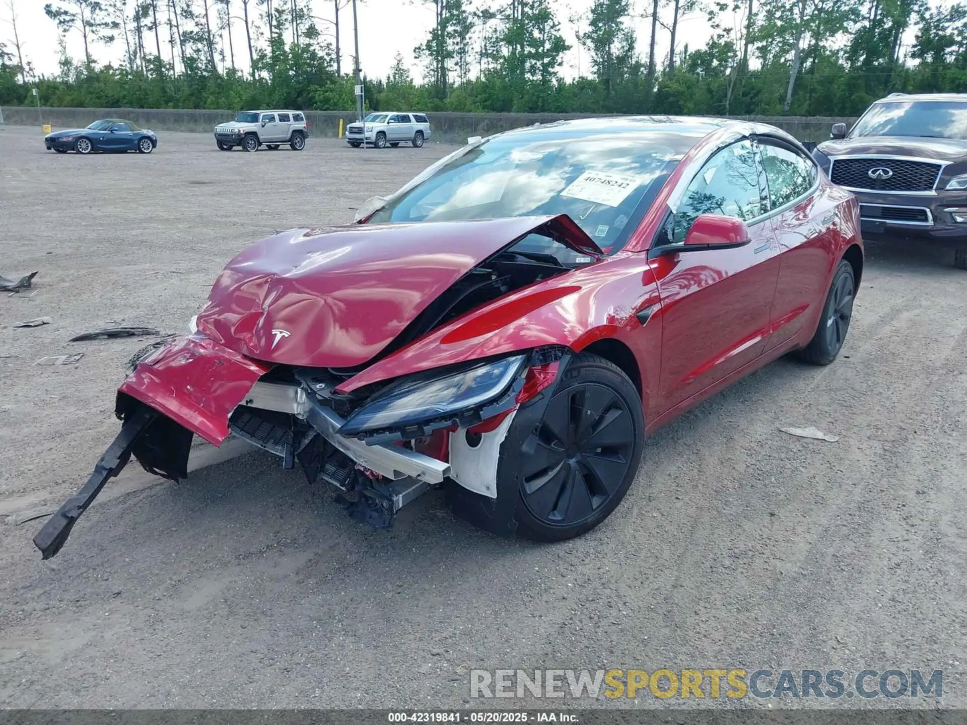 2 Фотография поврежденного автомобиля 5YJ3E1EB1RF768695 TESLA MODEL 3 2024