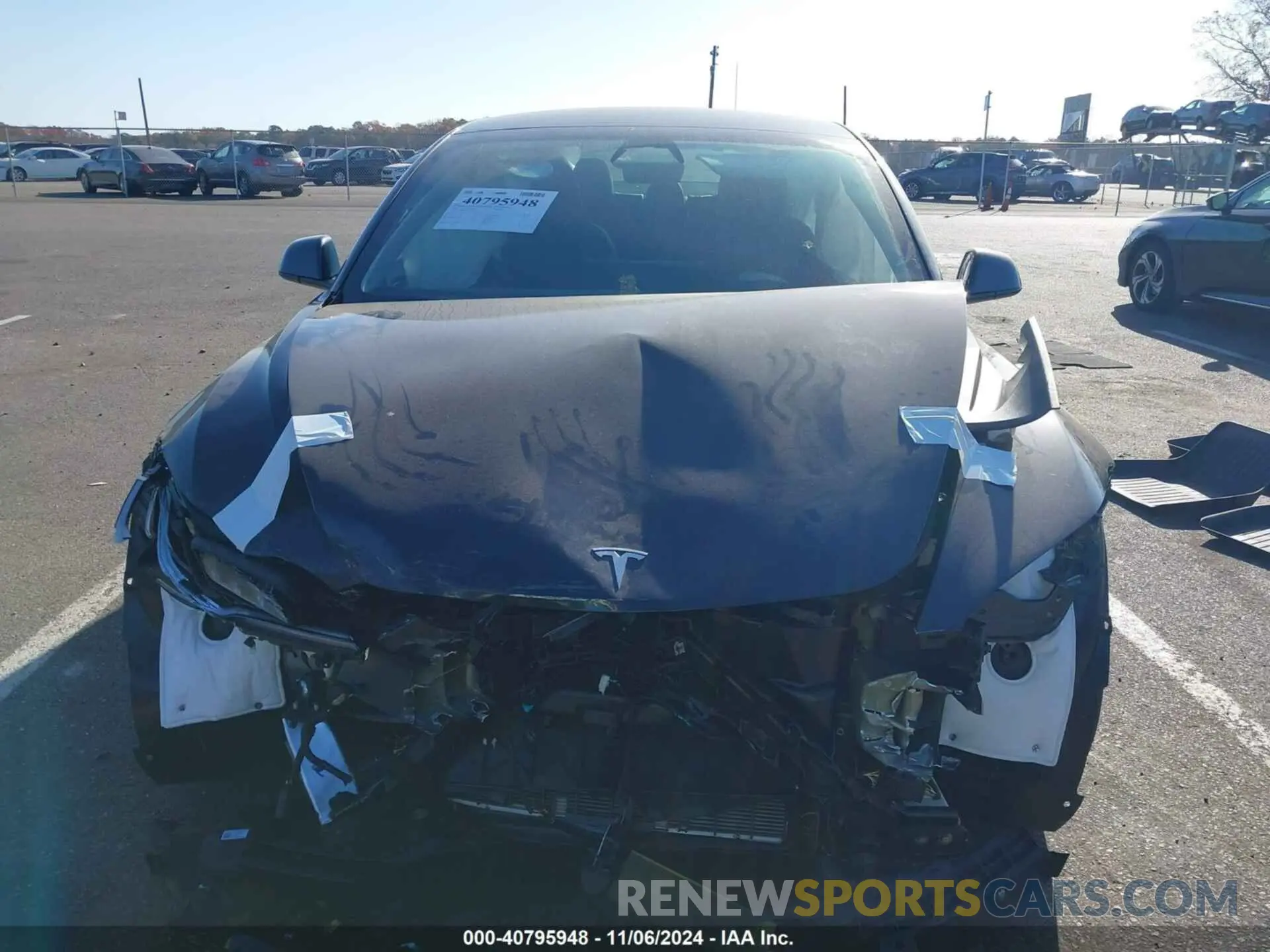 12 Photograph of a damaged car 5YJ3E1EB1RF787229 TESLA MODEL 3 2024