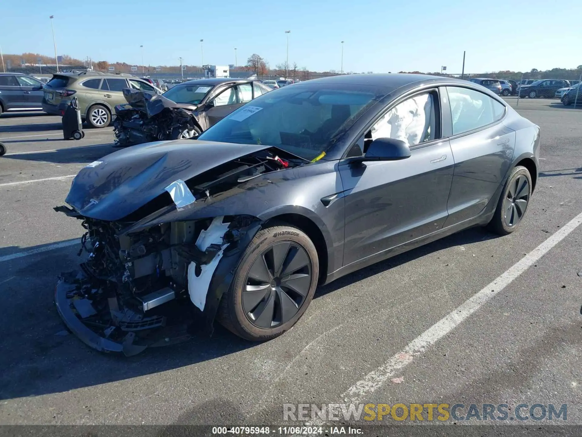 2 Photograph of a damaged car 5YJ3E1EB1RF787229 TESLA MODEL 3 2024