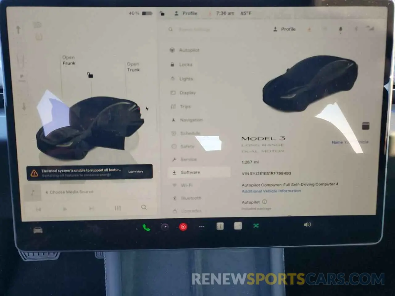 9 Photograph of a damaged car 5YJ3E1EB1RF799493 TESLA MODEL 3 2024