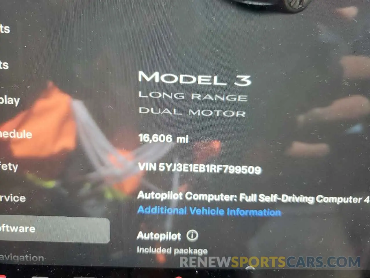 9 Фотография поврежденного автомобиля 5YJ3E1EB1RF799509 TESLA MODEL 3 2024