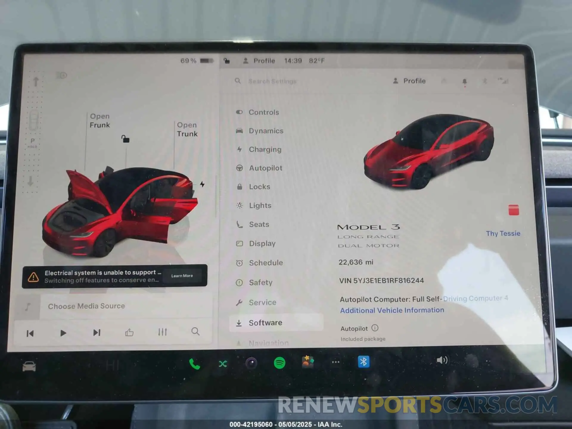 7 Фотография поврежденного автомобиля 5YJ3E1EB1RF816244 TESLA MODEL 3 2024