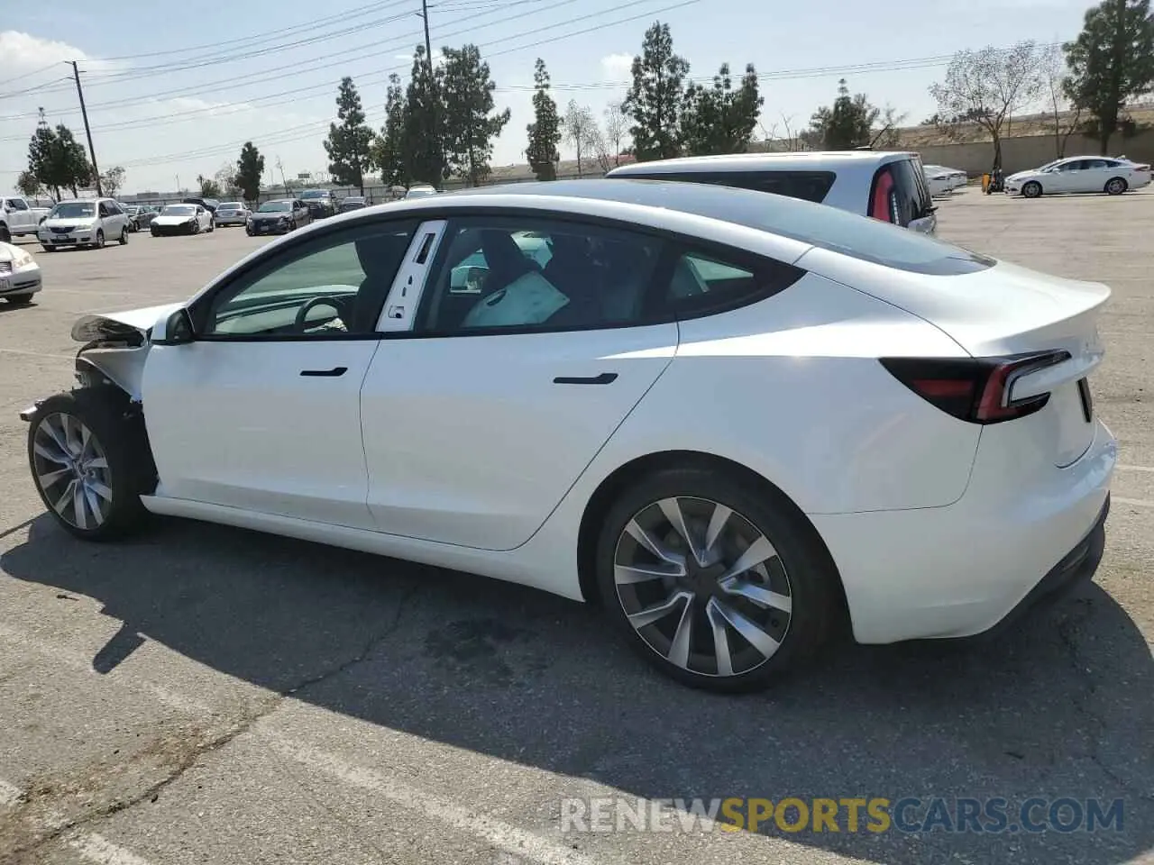 2 Photograph of a damaged car 5YJ3E1EB2RF732711 TESLA MODEL 3 2024