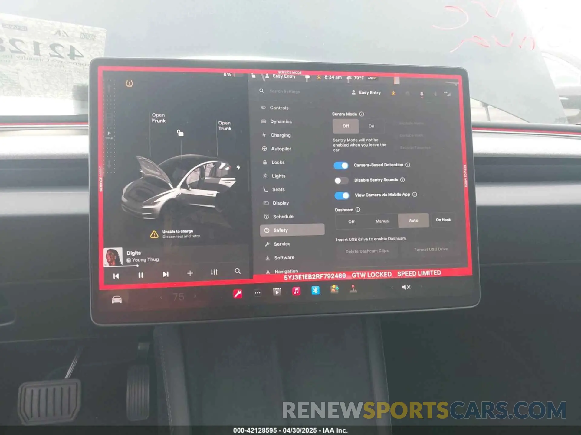 15 Photograph of a damaged car 5YJ3E1EB2RF792469 TESLA MODEL 3 2024