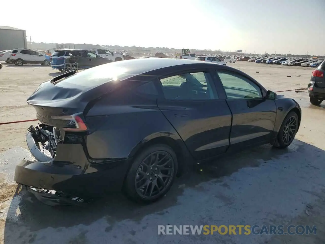 3 Photograph of a damaged car 5YJ3E1EB3RF766303 TESLA MODEL 3 2024