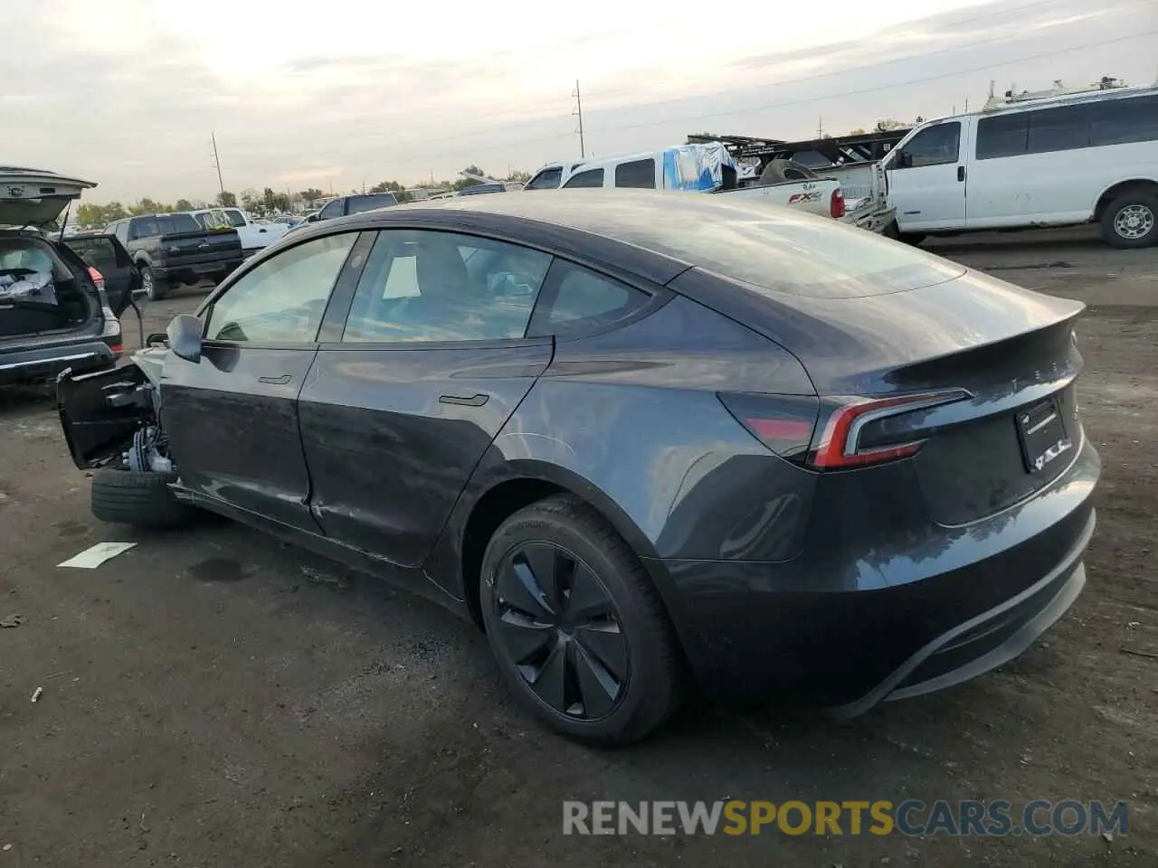 2 Фотография поврежденного автомобиля 5YJ3E1EB3RF813295 TESLA MODEL 3 2024