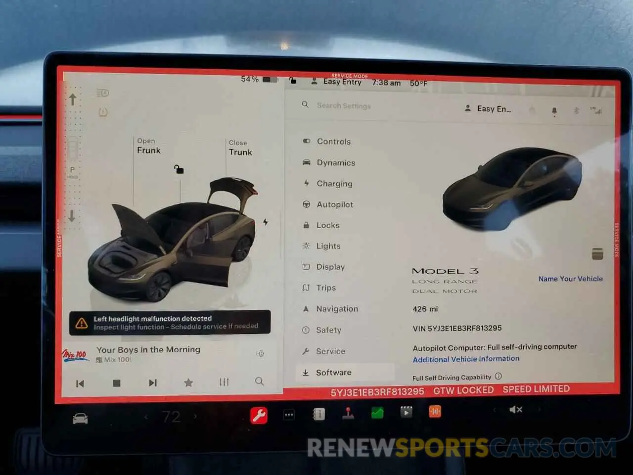 9 Фотография поврежденного автомобиля 5YJ3E1EB3RF813295 TESLA MODEL 3 2024