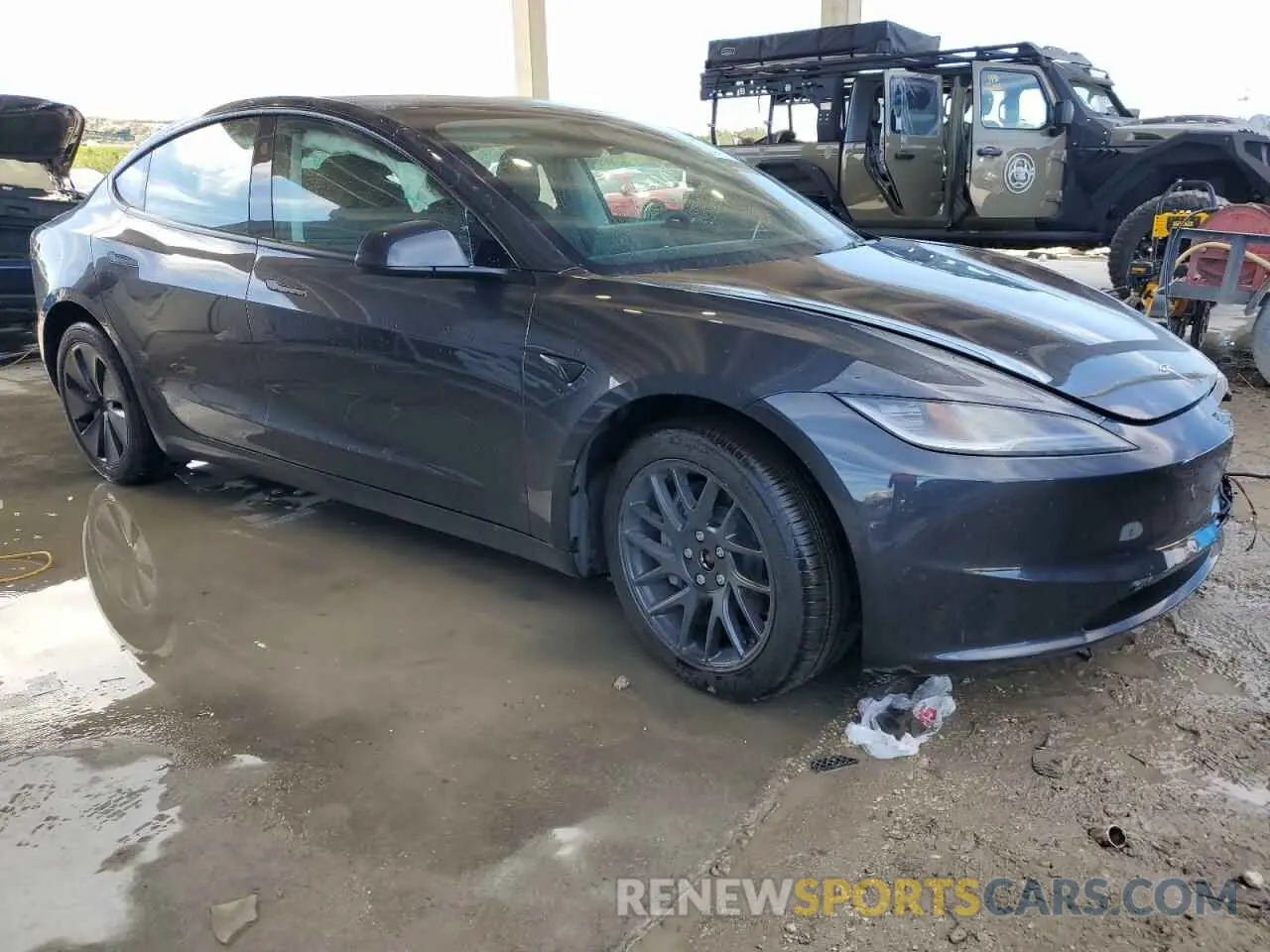 4 Photograph of a damaged car 5YJ3E1EB3RF817329 TESLA MODEL 3 2024
