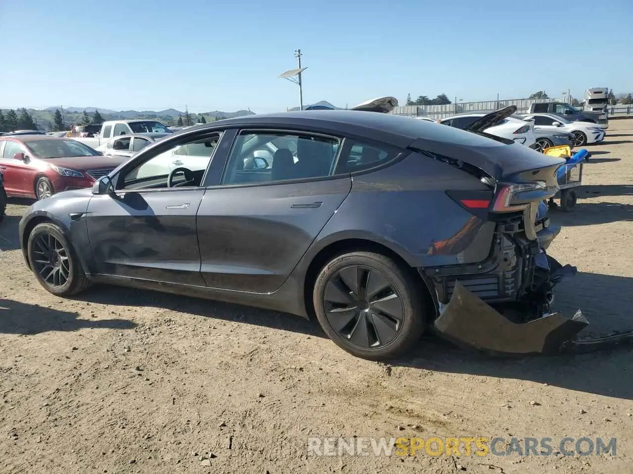 2 Фотография поврежденного автомобиля 5YJ3E1EB3RF834793 TESLA MODEL 3 2024