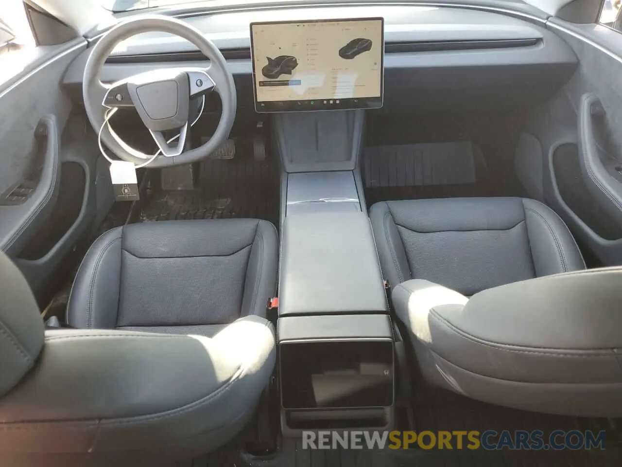 8 Фотография поврежденного автомобиля 5YJ3E1EB3RF834793 TESLA MODEL 3 2024