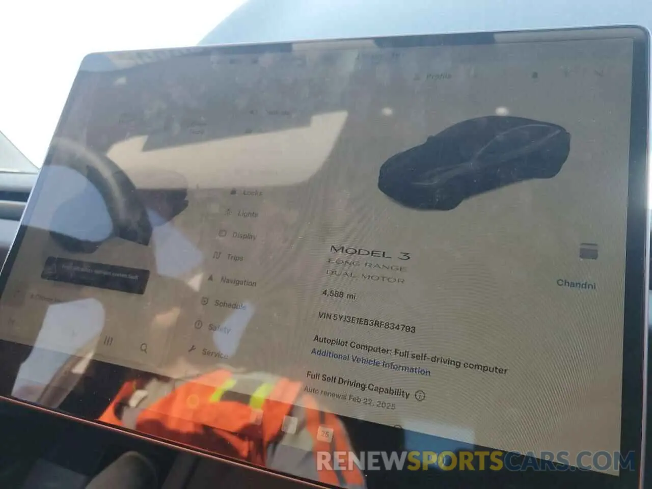 9 Фотография поврежденного автомобиля 5YJ3E1EB3RF834793 TESLA MODEL 3 2024