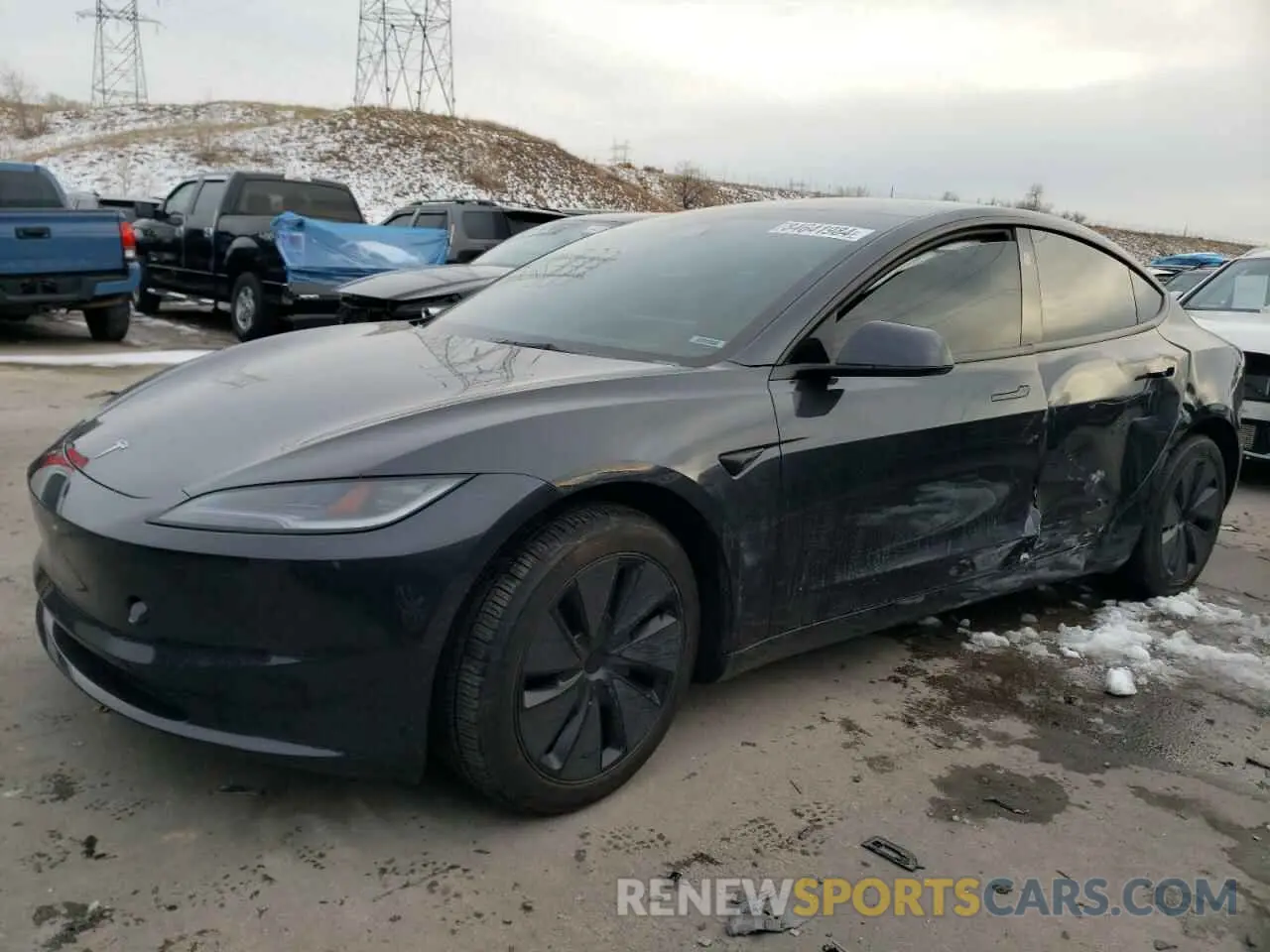 1 Photograph of a damaged car 5YJ3E1EB4RF735979 TESLA MODEL 3 2024