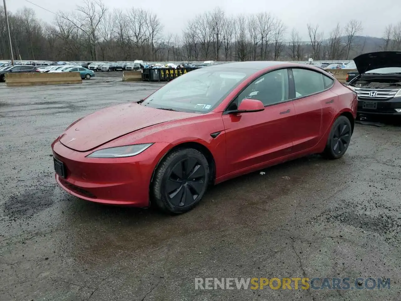 1 Photograph of a damaged car 5YJ3E1EB4RF753687 TESLA MODEL 3 2024