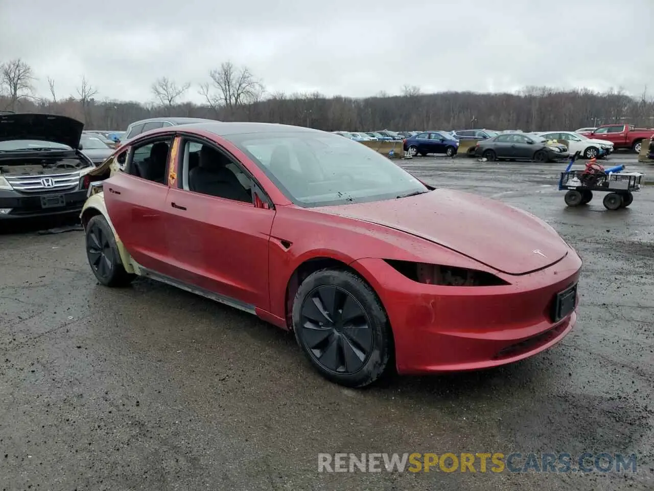 4 Photograph of a damaged car 5YJ3E1EB4RF753687 TESLA MODEL 3 2024