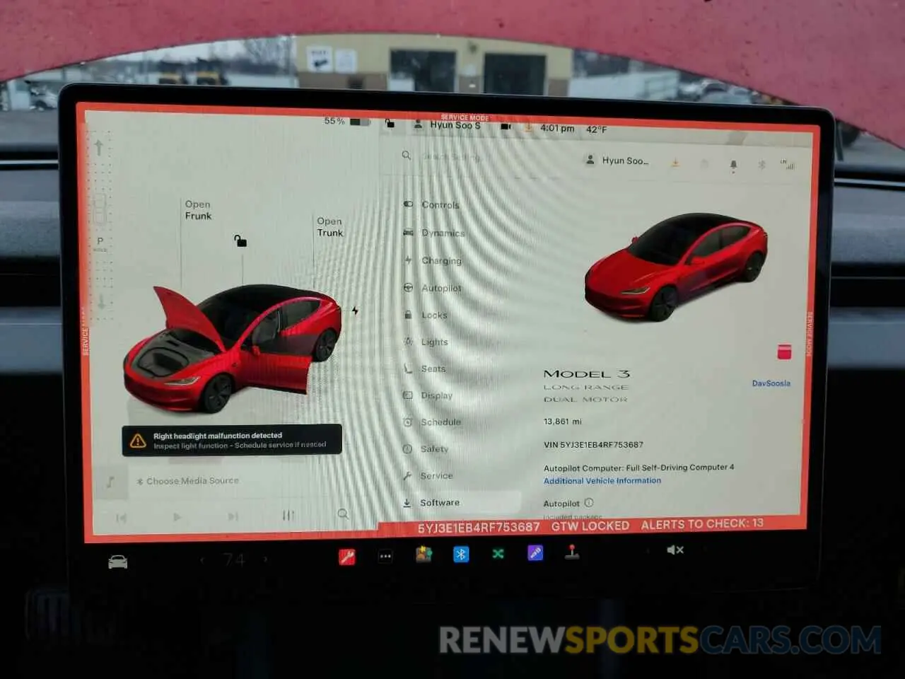 9 Photograph of a damaged car 5YJ3E1EB4RF753687 TESLA MODEL 3 2024