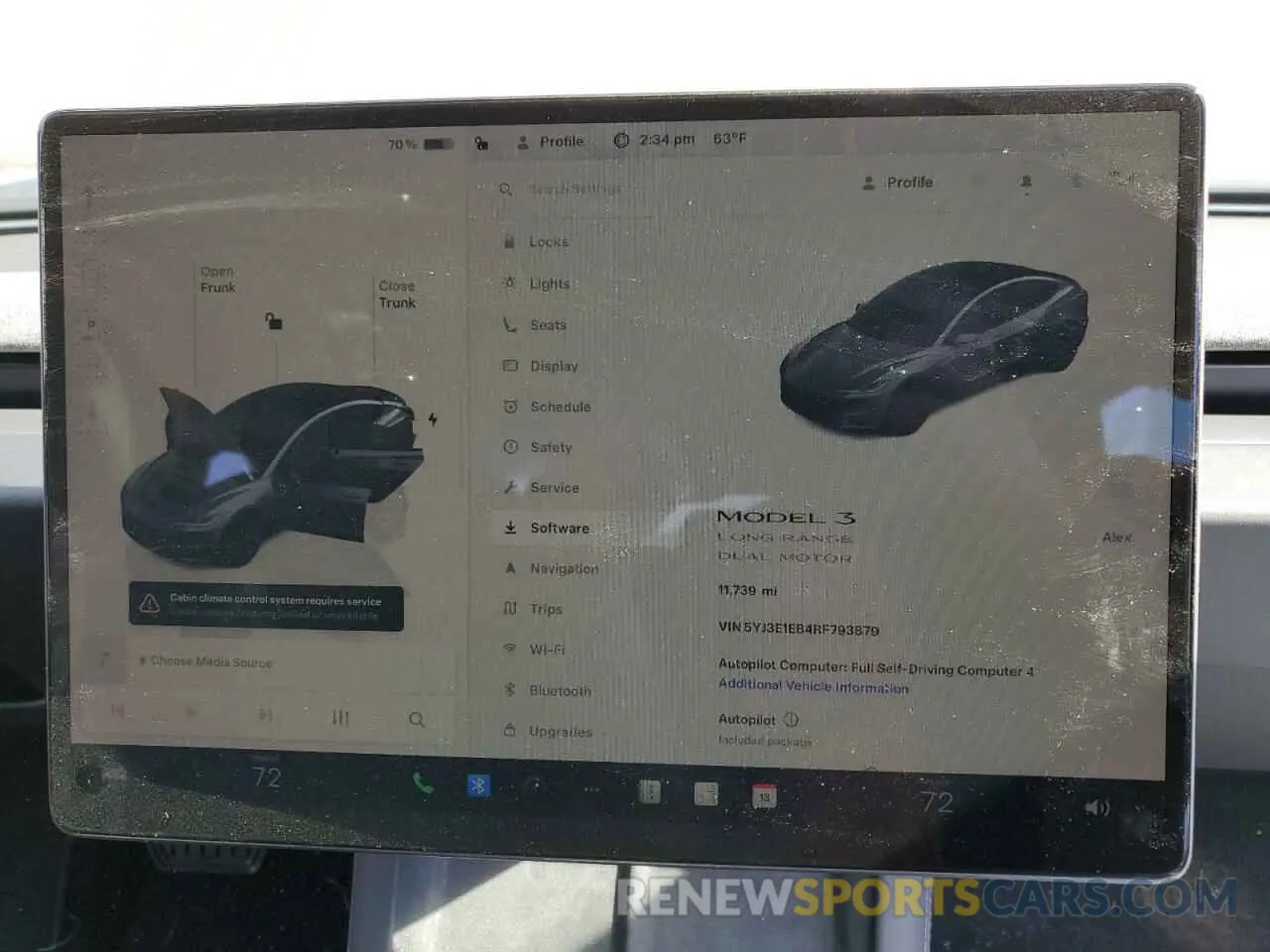 9 Photograph of a damaged car 5YJ3E1EB4RF793879 TESLA MODEL 3 2024