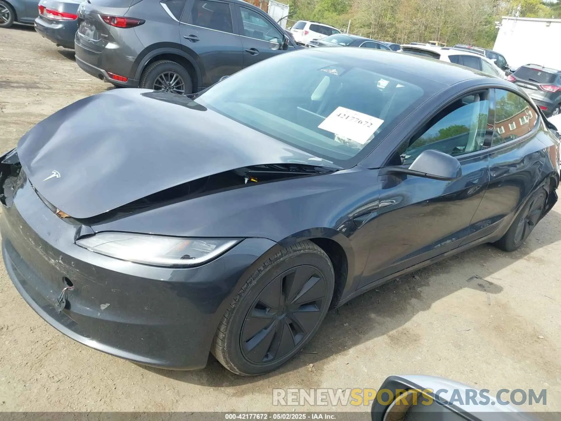 2 Photograph of a damaged car 5YJ3E1EB4RF796636 TESLA MODEL 3 2024