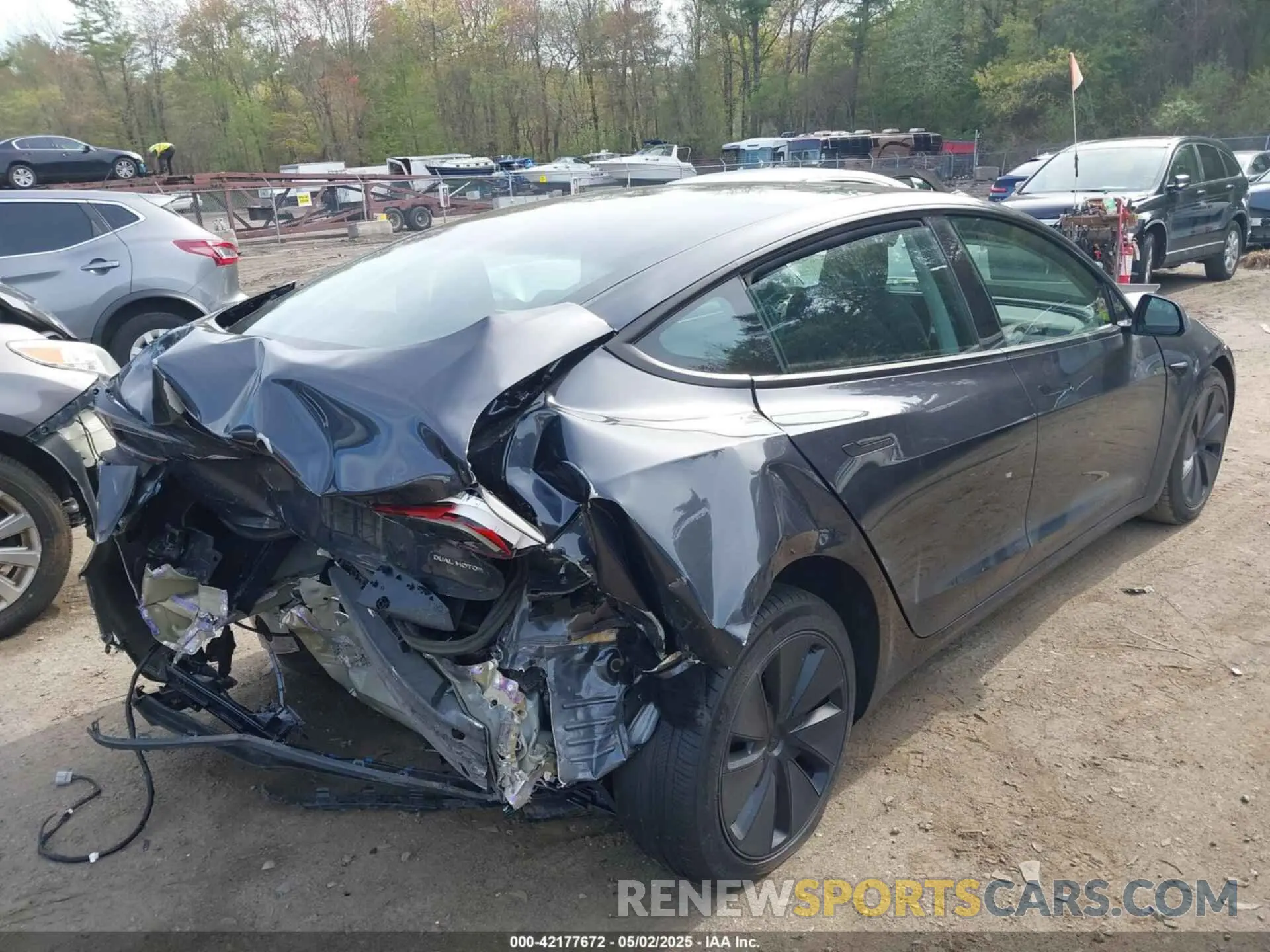4 Photograph of a damaged car 5YJ3E1EB4RF796636 TESLA MODEL 3 2024