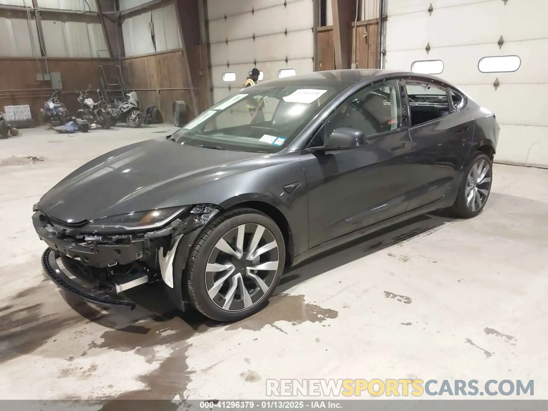 2 Photograph of a damaged car 5YJ3E1EB4RF845270 TESLA MODEL 3 2024