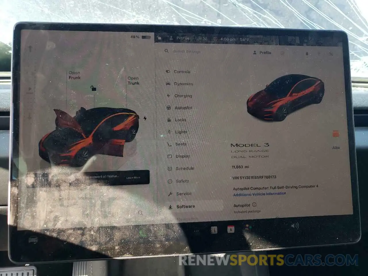 9 Photograph of a damaged car 5YJ3E1EB5RF788173 TESLA MODEL 3 2024