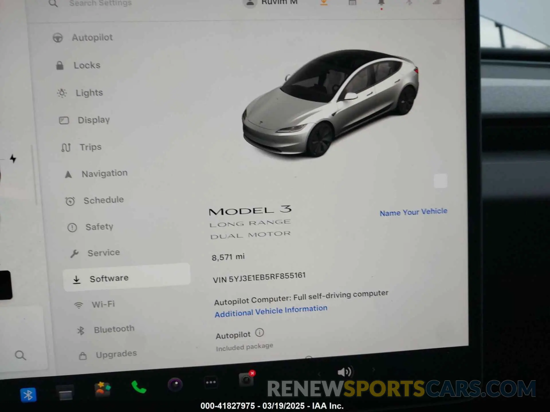16 Фотография поврежденного автомобиля 5YJ3E1EB5RF855161 TESLA MODEL 3 2024