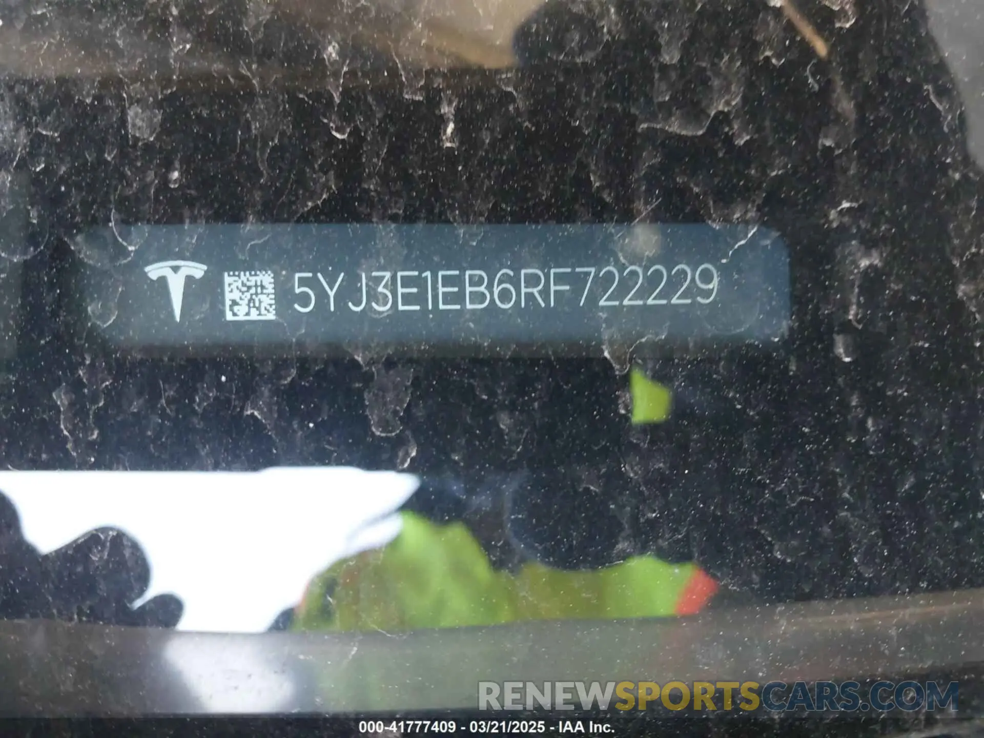9 Фотография поврежденного автомобиля 5YJ3E1EB6RF722229 TESLA MODEL 3 2024