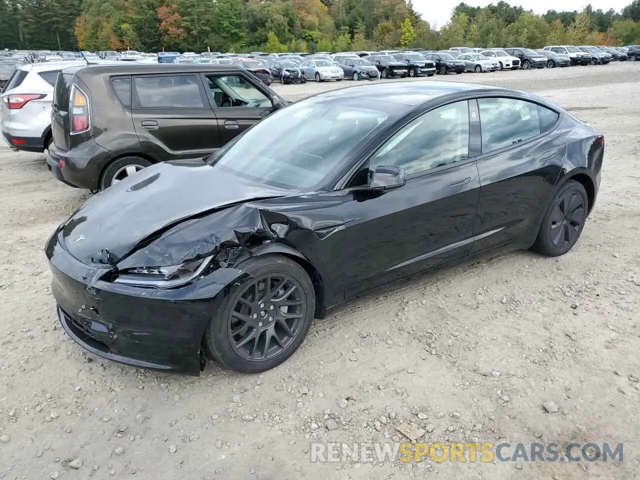 1 Photograph of a damaged car 5YJ3E1EB6RF789106 TESLA MODEL 3 2024