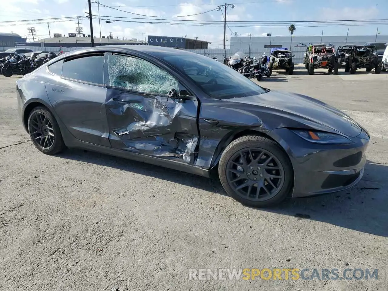 4 Photograph of a damaged car 5YJ3E1EB6RF794290 TESLA MODEL 3 2024
